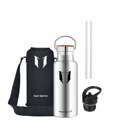 Insulated Stainless Steel Water Bottle, 17OZ / 500ML