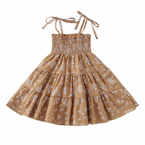 Baby Kid Girls Flower Print Rompers Dresses Wholesale 220425394