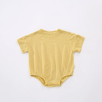 Baby Unisex Solid Color Rompers Wholesale 22051881