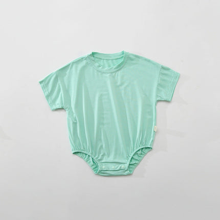 Baby Unisex Solid Color Rompers Wholesale 22051881