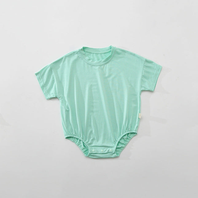Baby Unisex Solid Color Rompers Wholesale 22051881