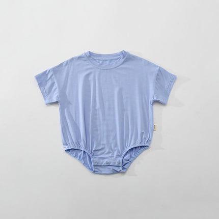 Baby Unisex Solid Color Rompers Wholesale 22051881