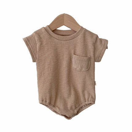 Baby Unisex Solid Color Rompers Wholesale 220531138