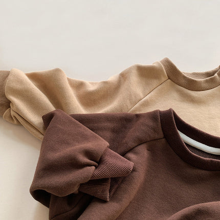 Baby Kid Unisex Solid Color Hoodies Swearshirts Wholesale 220909252