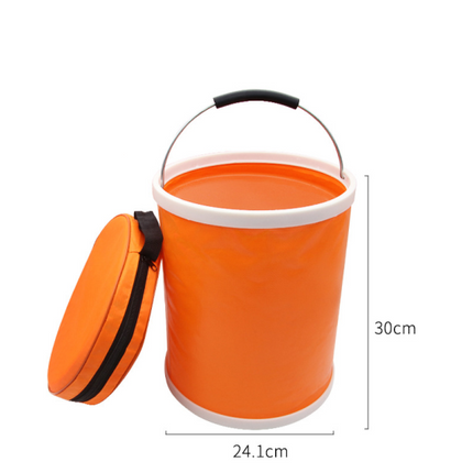 13L Thick Folding Canvas Bucket