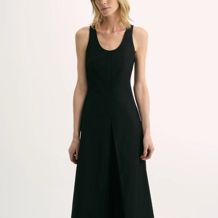 High Density Modal Mulberry Silk Insert U-neck Vest Dress"Simple Love"