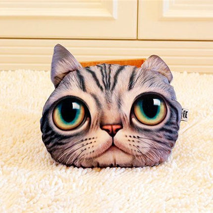 3D Animal Charcoal Car Pillow
