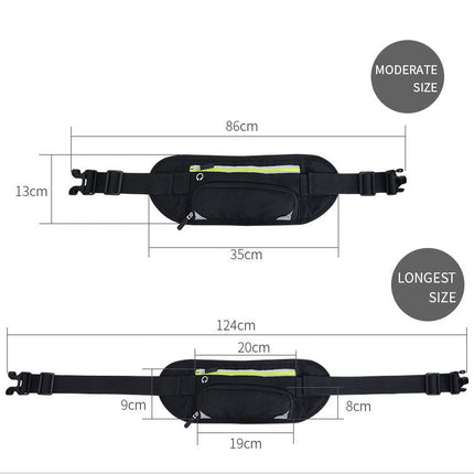 Running Waist Belt Bag Marathon With Water Bottle