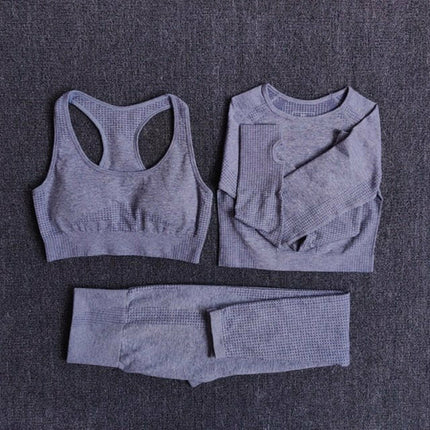 2/3/5PCS Seamless Women Yoga Set Workout Sportswear Gym Clothing