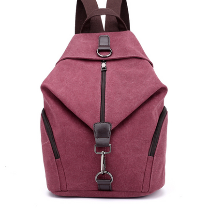 Canvas Fashion Retro Casual College Style Backpack