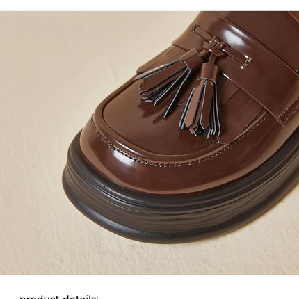 Ladies Tassel Japanese Leisure Small Leather Shoes Women