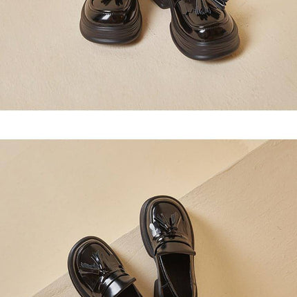 Ladies Tassel Japanese Leisure Small Leather Shoes Women