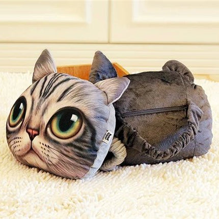 3D Animal Charcoal Car Pillow