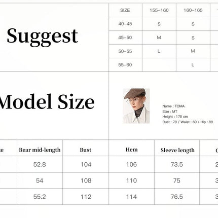 "Night Messenger" anti-wrinkle waterproof large lapel short straight