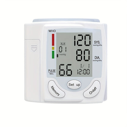 Wrist Electronic Blood Pressure Monitor, BP Sphygmomanometer