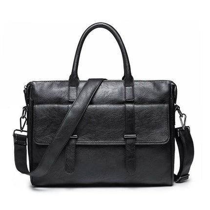 Korean Style Black Travel Laptop Briefcase For Men