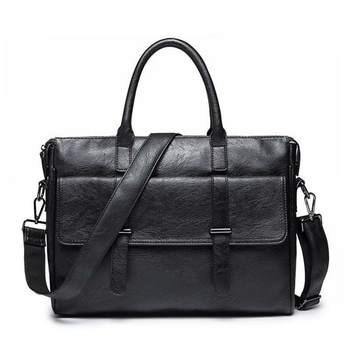 Korean Style Black Travel Laptop Briefcase For Men
