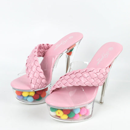 Women's Sexy Super High Heels 15CM Stiletto Waterproof Platform Heels