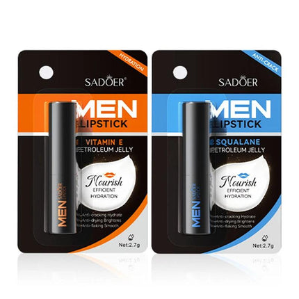 SADOER Men's Lip Balm Moisturizing Anti Cracking Repair Nourishing