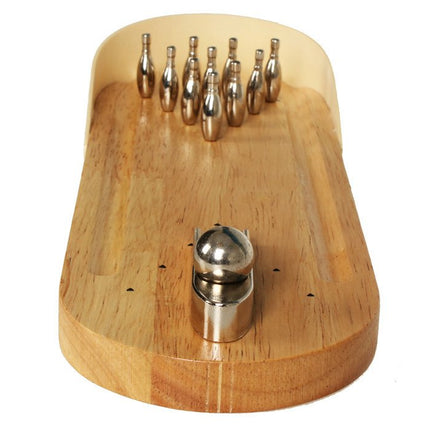 Desktop Wooden Bowling Alley