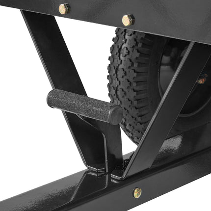 VEVOR Heavy Duty ATV Trailer Steel Dump Cart, 750-Pound 15 Cubic Feet,