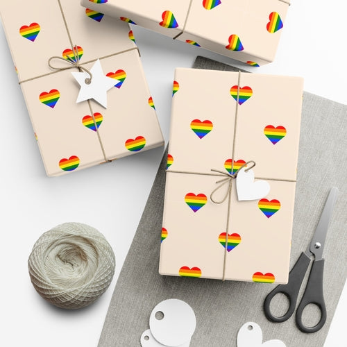 Pride Heart Wrapping Paper | Pride