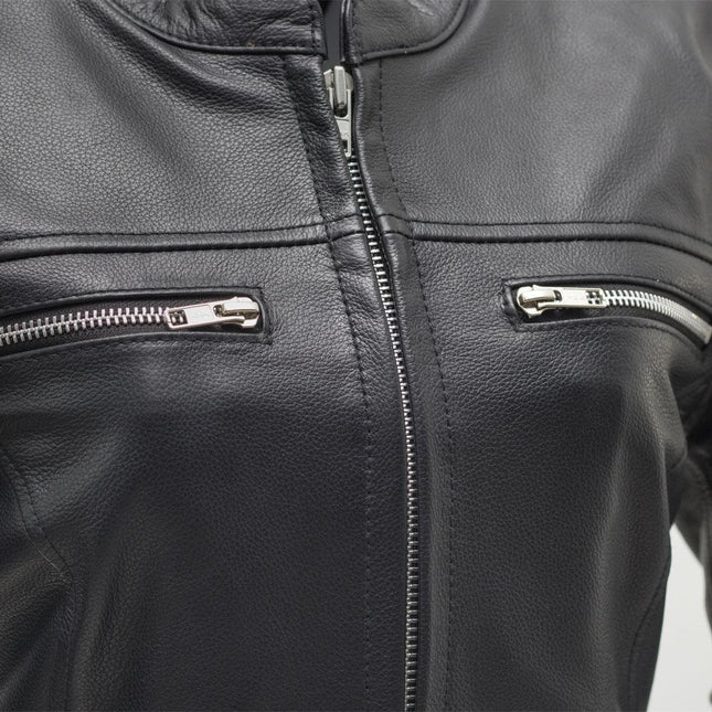 Roxy - Light weight cafe style leather jacket