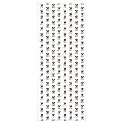Flipping Off Pug Wrapping Paper