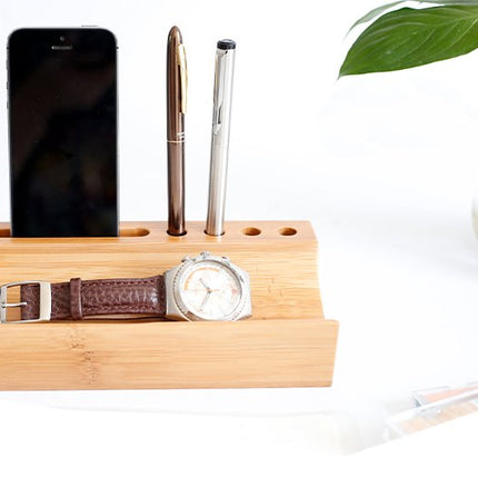 Bamboo Desktop Valet