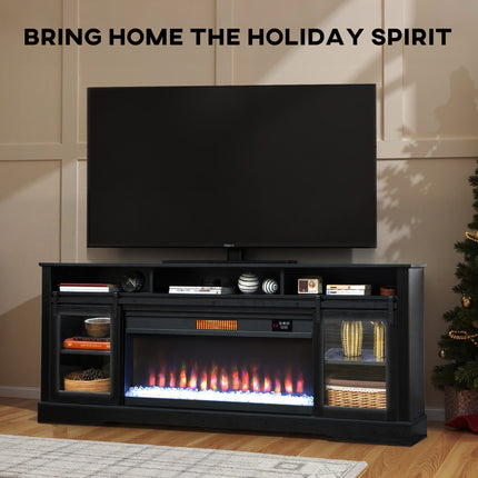 Fireplace TV Stand for TVs Up to 80 Inch, TV Console with Electric