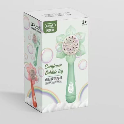 Portable Bubble Sunflower Shape Bubble Machine Toy