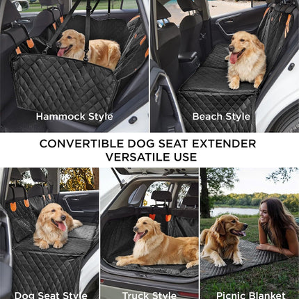 Made4Pets Pet Dog Car Back Seat Cover Back Seat Extension Pad Can Bear