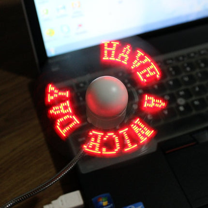 LED Programmable USB Fan