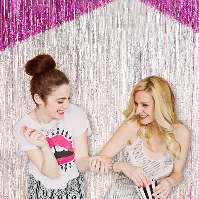 2M 3M Gold Silver Metallic Foil Tinsel Fringe