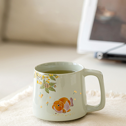 Goldfish Ceramic Mug Series — Gentle Moments, Flowing Warmth