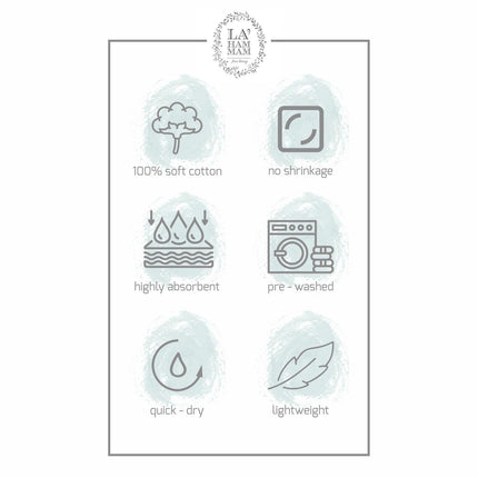 Hammam Peshtemal Pure Cotton Beach Towel