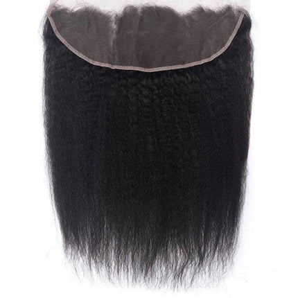 10A Grade 3/4 Kinky Straight Bundles With 4x4 Closures and 13x4 Fronta