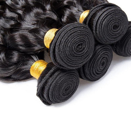 Brazilian Jerry Curl 10A Grade 3/4 bundles with 4x4 Closures & 13x4 Fr