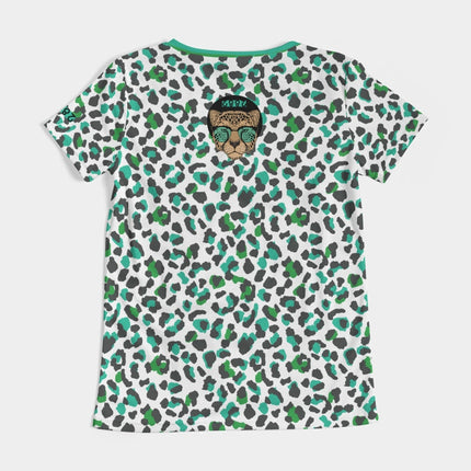 2882Sport™ Tropics of OZ - One Shady Lion Cheetah Women's V-Neck Tee