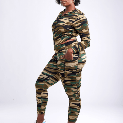 JupiterGear Athletic Zip-Up Crop Hoodie Jacket