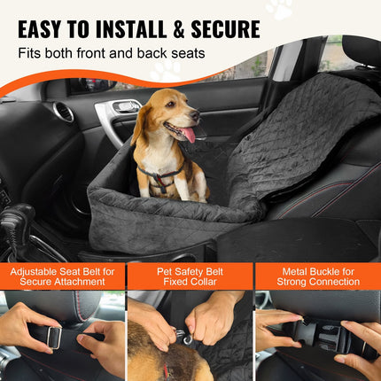Dog Booster Car Seat Pet Car Seat For Small Medium Dog Up To 40 Lbs