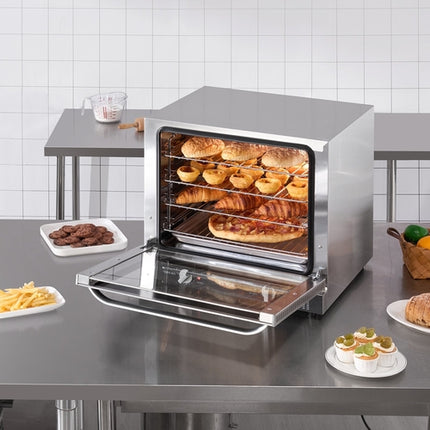 66L Commercial Countertop Oven 2800W Electric Toaster Oven Stainless