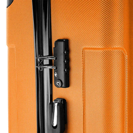 3-in-1 Portable ABS Trolley Case 20inch  24inch  28inch Orange