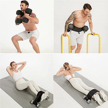 Dumbbell Potbelt Waist Strap,Hip Thrust Belts Booty For Use With