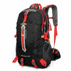 Black with red