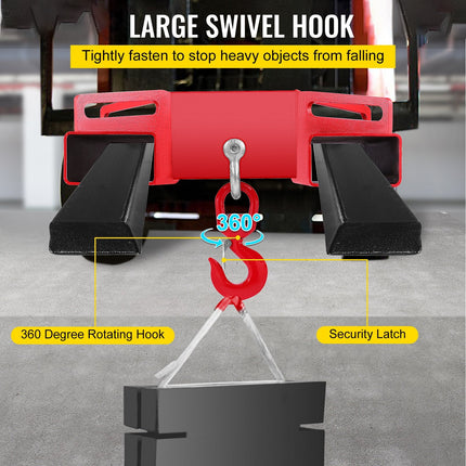 VEVOR Forklift Lifting Hook, 6600lbs Capacity Forklift Lifting Hoist,