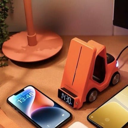 4 in 1 Forklift Fast Wireless Charging Station Dock for iPhone,