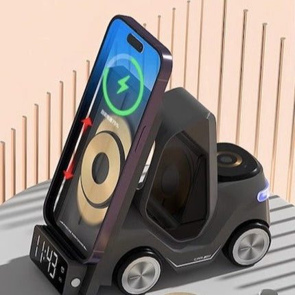 4 in 1 Forklift Fast Wireless Charging Station Dock for iPhone,