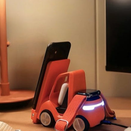 4 in 1 Forklift Fast Wireless Charging Station Dock for iPhone,