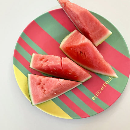3 - Pack Whimsical Bamboo Fiber Plates